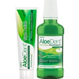 Aloevera 3 Etkili Diş Macunu Florür ve Sls İçermeyen Doğal Beyazlık 100 ml + Ağız Kokusu Önleyici Ağız Bakım Suyu 250 ml