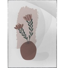 SHOP365 Yapraklar ve Şekiller Karışık Renkler Modern Poster P-000879