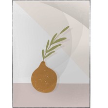 SHOP365 Yapraklar ve Şekiller Karışık Renkler Modern Poster P-000957