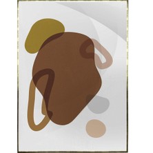 SHOP365 Yapraklar ve Şekiller Karışık Renkler Modern Poster P-001010