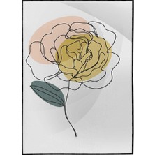 SHOP365 Çiçekler Bitki Botanik Illüstrasyon Poster P-000719