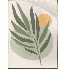 SHOP365 Palmiye Yaprağı Pastel Renkler Modern Dekoratif Modern Poster P-001124