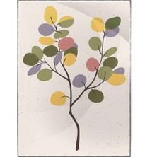 SHOP365 Meyveler Limonlar Yapraklar Pastel Renkler Modern Poster P-001767