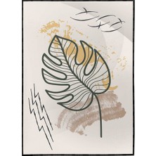 SHOP365 Yapraklar ve Şekiller Modern Poster P-003108