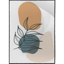 SHOP365 Bitki Yapraklar ve Şekiller Modern Poster P-002897