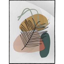 SHOP365 Bitki Yapraklar ve Şekiller Modern Poster P-002905