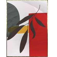 SHOP365 Yapraklar ve Şekiller Modern Poster P-003293