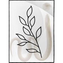 SHOP365 Yapraklar ve Şekiller Modern Poster P-003258