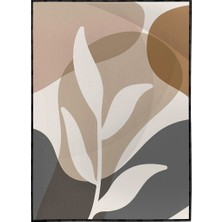 SHOP365 Yapraklar ve Şekiller Karışık Renkler Modern Poster P-003570