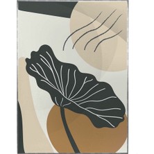 SHOP365 Yapraklar ve Şekiller Karışık Renkler Modern Poster P-003571