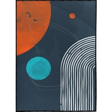 SHOP365 Marsta Bir Gece Modern Sanat Tuval Poster P-003535