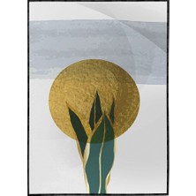 SHOP365 Yapraklar ve Şekiller Modern Poster P-003148