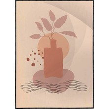 SHOP365 Saksıda Çiçekler Turuncu Renkler Modern Poster P-004470