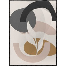 SHOP365 Yapraklar ve Şekiller Karışık Renkler Modern Poster P-003564