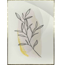 SHOP365 Bitki Yapraklar ve Şekiller Modern Poster P-004054
