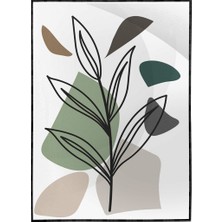 SHOP365 Doğa Sanatsal Çizimler Modern Poster P-004082