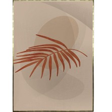 SHOP365 Palmiye Yaprağı ve Şekiller Pastel Tonlar Modern Poster P-003852