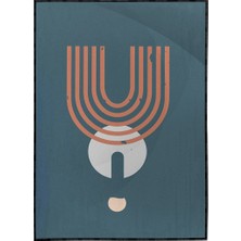 SHOP365 Geometrik Şekiller Illüstrasyon Modern Sanat Tuval Poster P-004415