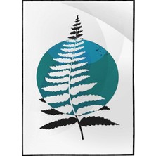 SHOP365 Doğa Ağaç ve Yaprak Modern Sanatsal Illüstrasyon Poster P-004205