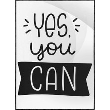 SHOP365 Yes You Can Ingilizce Yazı Motivasyon Poster P-000379