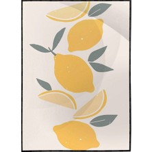 SHOP365 Limonlar Yaz Pastel Renkler Illüstrasyon Modern Poster P-000318