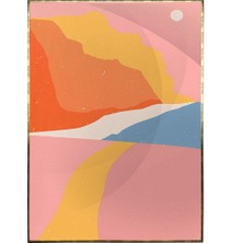 SHOP365 Renkli Manzara Modern Sanat Tuval Poster P-000789