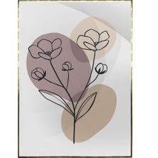 SHOP365 Çiçekler Bitki Botanik Illüstrasyon Poster P-000710