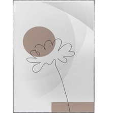 SHOP365 Yapraklar ve Şekiller Karışık Renkler Modern Poster P-000755