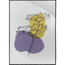 SHOP365 Yapraklar ve Şekiller Modern Poster P-001291