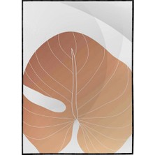 SHOP365 Yapraklar Turuncu Tonlar Modern Poster P-000856