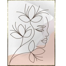 SHOP365 Kadın Çizim ve Doğa Dekoratif Modern Poster P-002836