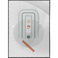 SHOP365 Şekiller Pastel Renkler Modern Sanatsal Poster P-004279