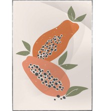 SHOP365 Natürmort Illüstrasyon Çizim Pastel Renkler Çağdaş Sanat - Modern Sanat Tuval Poster P-00030