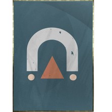 SHOP365 Geometrik Şekiller Illüstrasyon Modern Sanat Tuval Poster P-004417