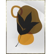 SHOP365 Yapraklar ve Şekiller Karışık Renkler Modern Poster P-003471