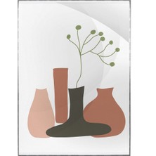 SHOP365 Yapraklar ve Şekiller Modern Poster P-001481