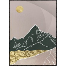 SHOP365 Dağ Doğa Manzara Pastel Renkler Dekoratif Modern Poster P-002306