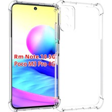 Kzy Xiaomi Redmi Note 10 5g ile Uyumlu Kapak Kamera Korumalı Şeffaf Airbag Antishock Köşe Korumalı Silikon Şeffaf Kılıf