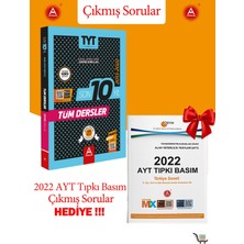 A Yayınları Son 10 Yıl TYT Çıkmış Sorular 2022 AYT Çıkmış Sorular Hediyeli!