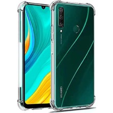 Case World Caseworld Huawei Y6P ile Uyumlu Kapak Airbag Antishock Köşe Korumalı Silikon Şeffaf Kılıf