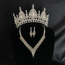 Lüks Düğün Aksesuarları Lale Beyaz Set