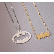 Nida Jewelry 925 Ayar Gümüş Çift Batman Kolye