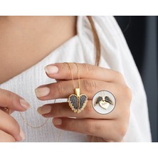 Nida Jewelry 925 Ayar Gümüş Açılır Kapanır Melek Kanadı Isim Kolye