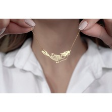Nida Jewelry 925 Ayar Gümüş Deniz Kızı Isim Kolye