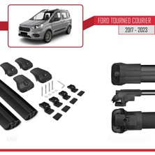 AccessoryPart Ford Tourneo Courier 2017 ve Sonrası ile Uyumlu Ace-1 Ara Atkı Tavan Barı Siyah