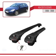 AccessoryPart Kia Ceed Sportswagon 2006-2009 Arası ile Uyumlu Ace-1 Ara Atkı Tavan Barı Siyah