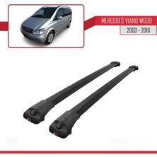 AccessoryPart Mercedes Viano 2003-2010 Arası ile Uyumlu Ace-1 Ara Atkı Tavan Barı Siyah