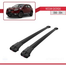 AccessoryPart Nissan Qashqai 2010-2014 Arası ile Uyumlu Ace-1 Ara Atkı Tavan Barı Siyah