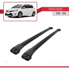 AccessoryPart Toyota Verso 2009-2018 Arası ile Uyumlu Ace-1 Ara Atkı Tavan Barı Siyah
