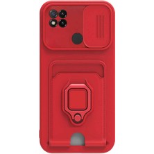 Microsonic Xiaomi Redmi 10A Kılıf Multifunction Silicone Kırmızı